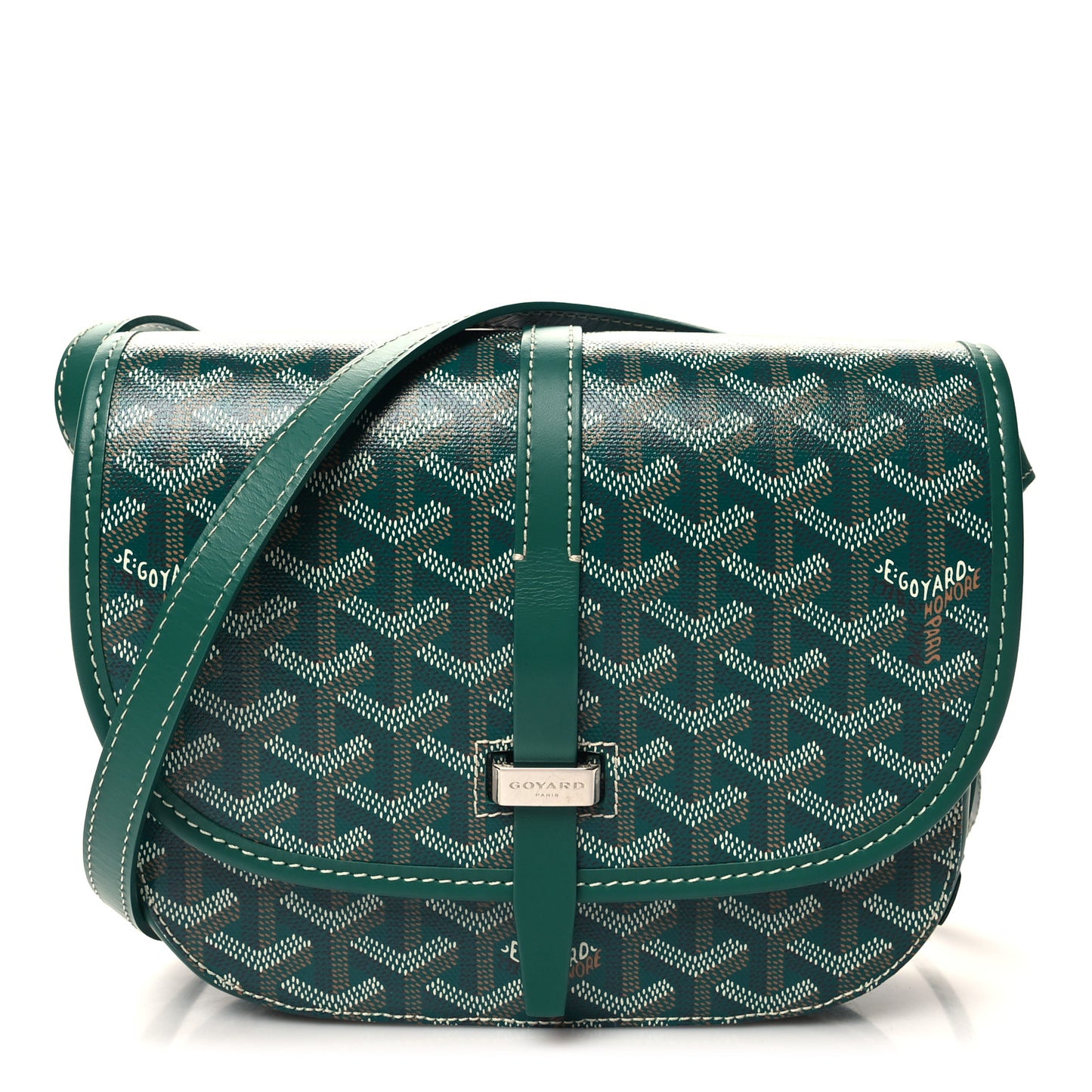 Goyardine Belvedere II PM Messenger Bag Green
