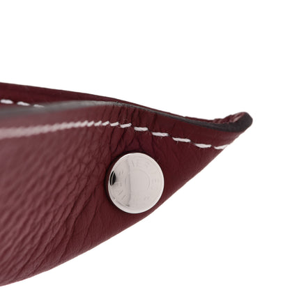 Hermes Taurillon Clemence Mises et Relances Change Tray Rouge H 9 of 10