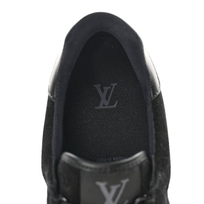 Louis Vuitton Suede Mens LV Trainer Sneakers 9 Black 7 of 9
