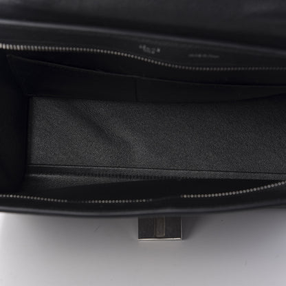 Celine Drummed Calfskin Suede Small Trapeze Black 5 of 13