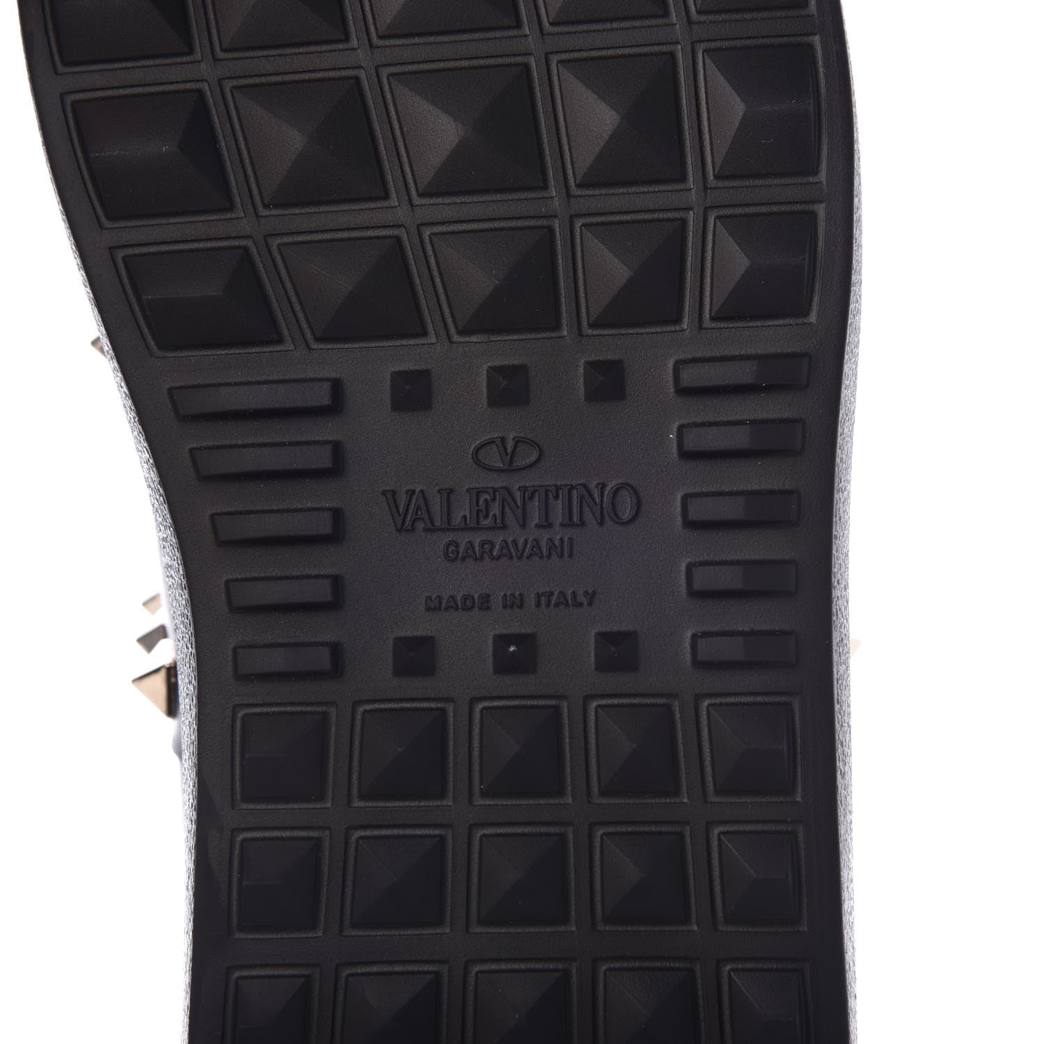 Valentino Garavani Calfskin Rockstud Untitled Open Sneakers 37 Black 6 of 9