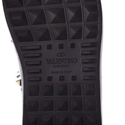 Valentino Garavani Calfskin Rockstud Untitled Open Sneakers 37 Black 6 of 9