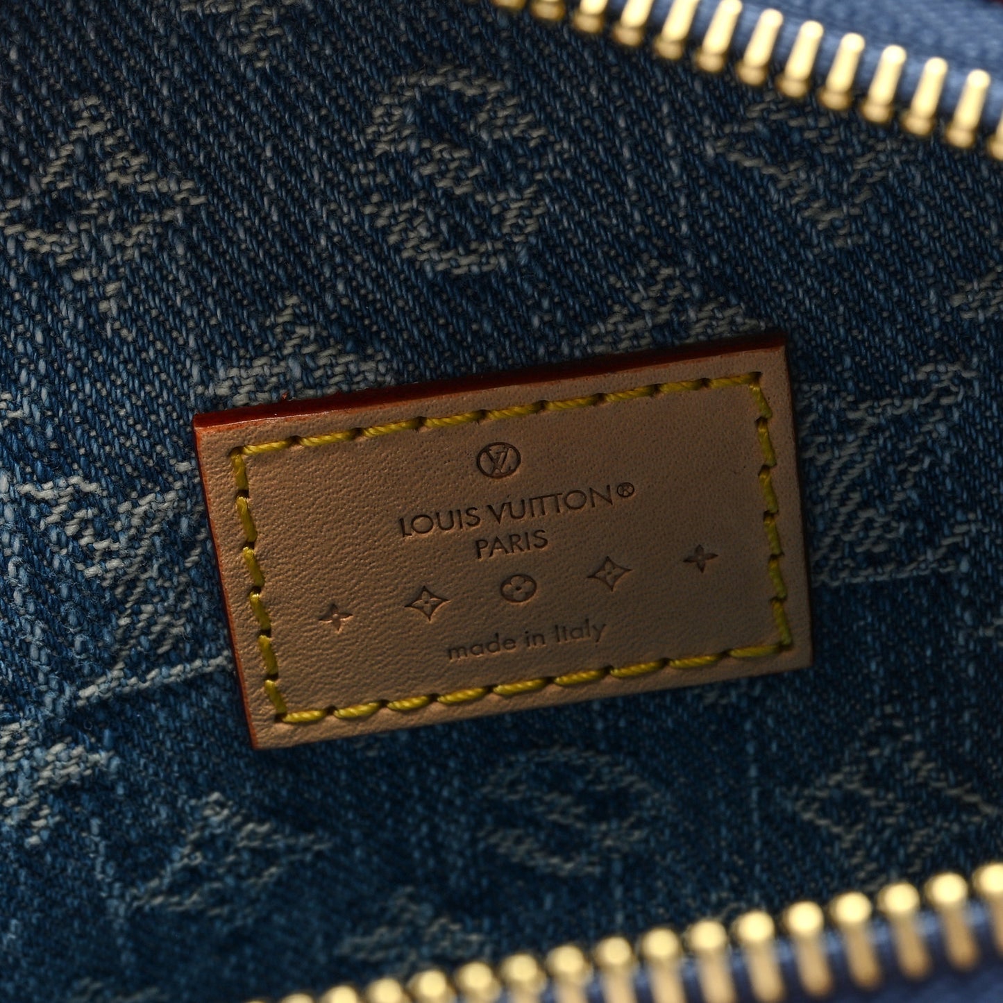 Monogram Denim High Rise Bumbag Blue