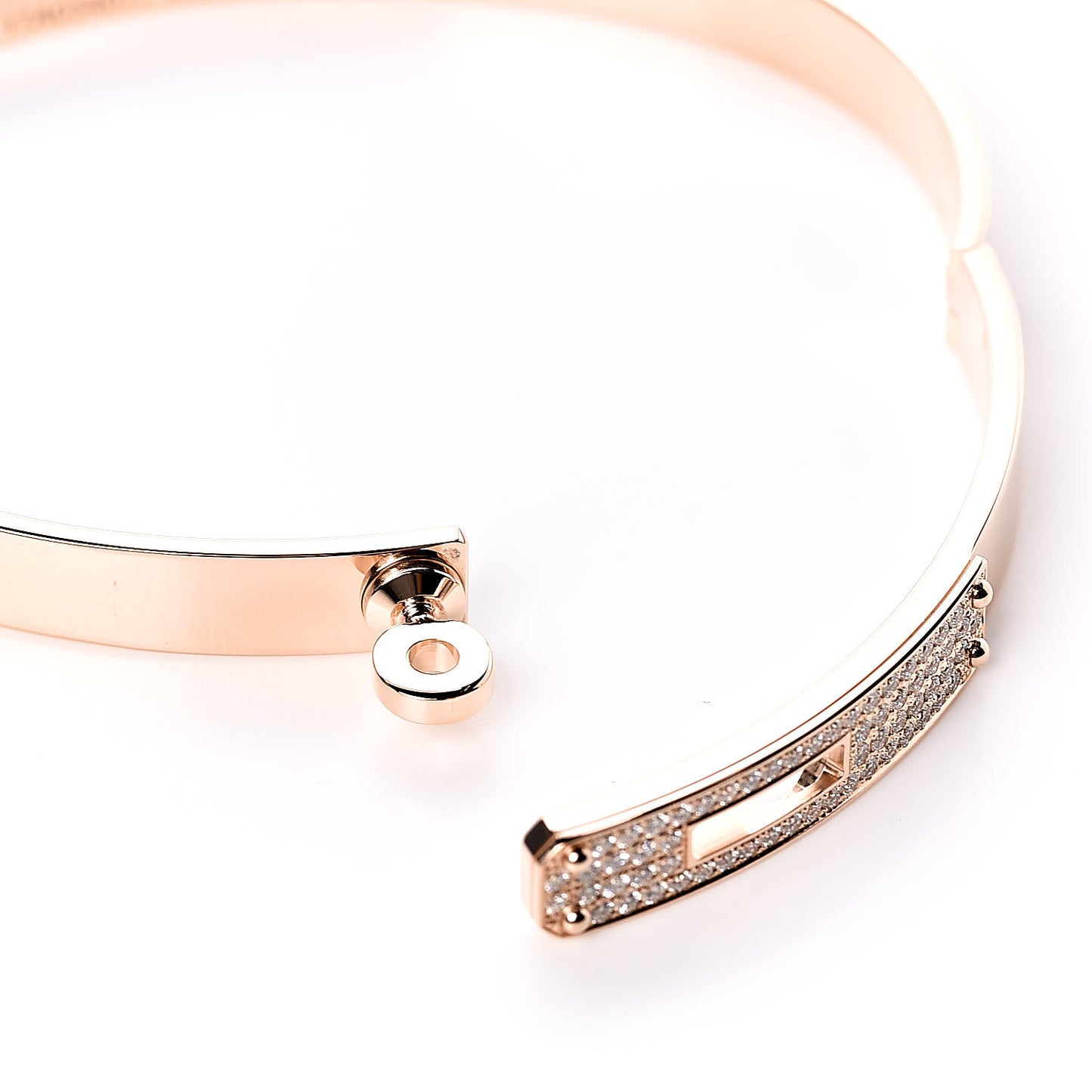 18K Rose Gold Diamond PM Kelly Pave Bracelet SH