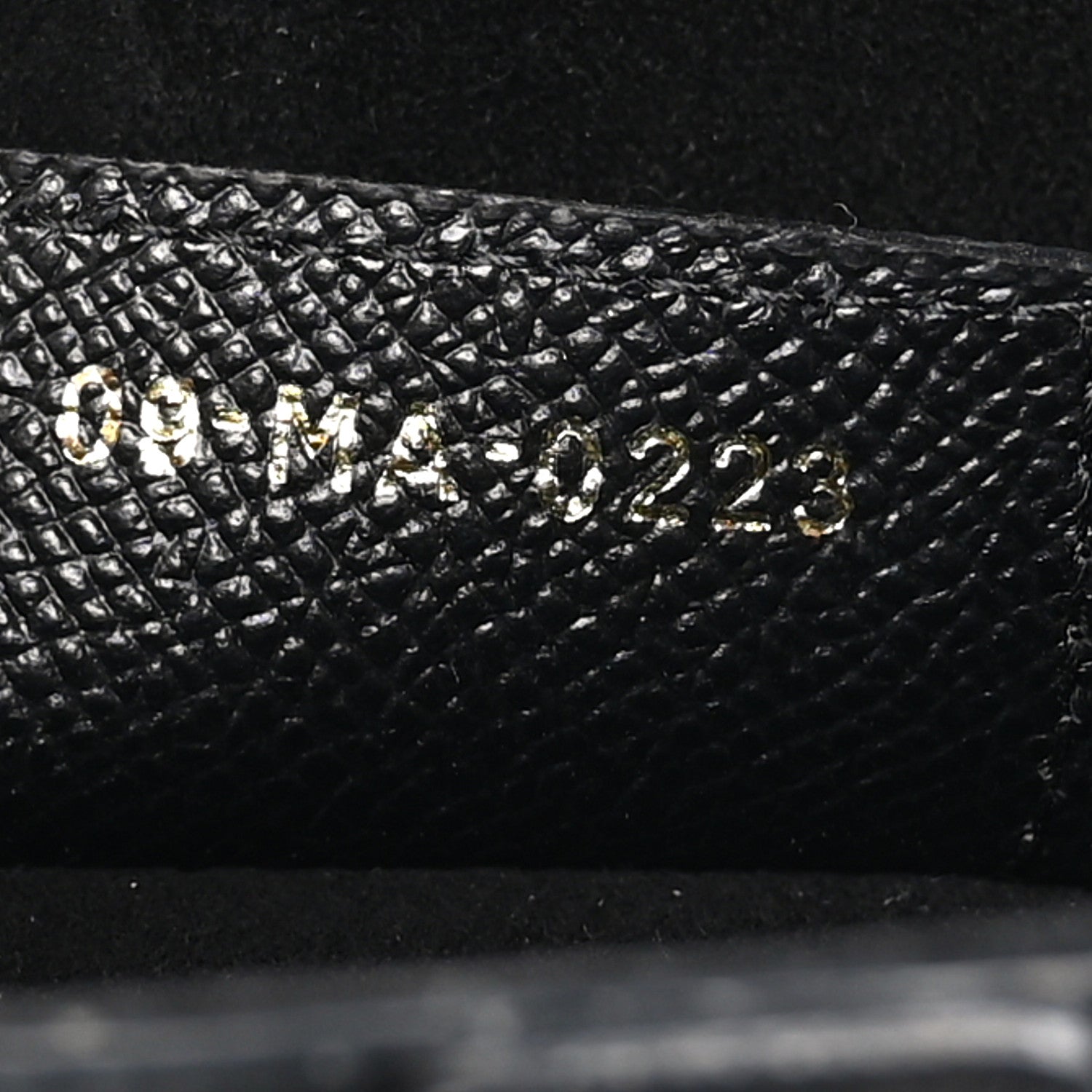 Christian Dior CHRISTIAN DIOR Grained Calfskin Saddle Bag With Strap Black 7 of 9