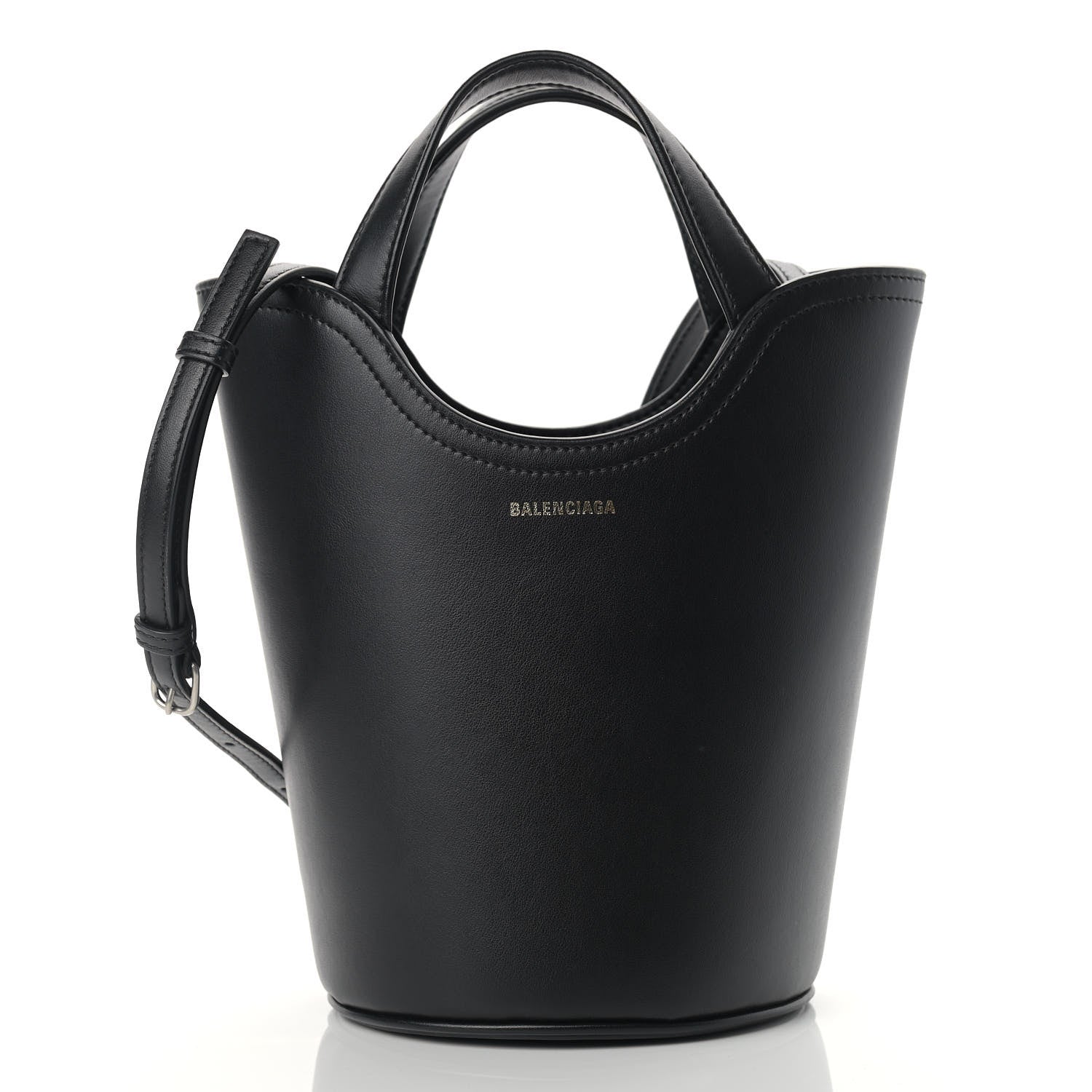 Balenciaga Calfskin Wave Tote XS Black 2 of 10