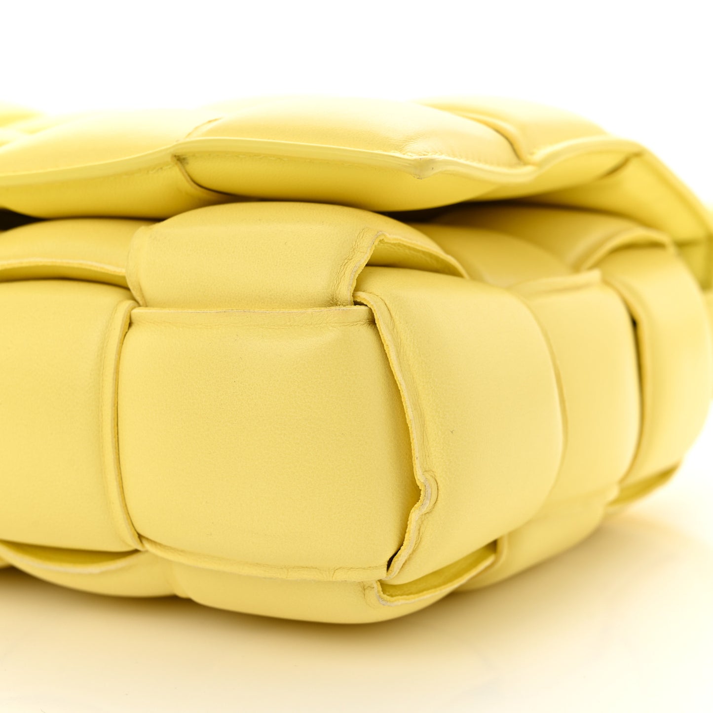 Nappa Maxi Intreccio Padded Cassette Crossbody Bag Sherbert