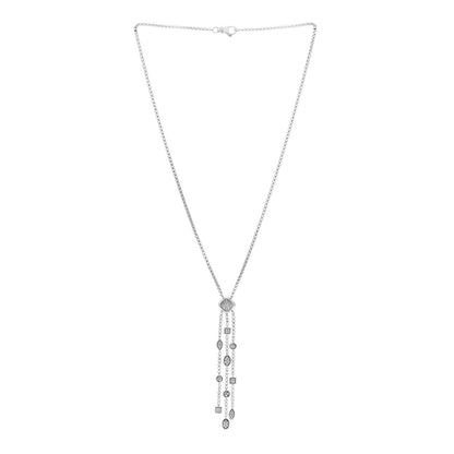 David Yurman Sterling Silver Diamond Confetti Ice Necklace 3 of 6