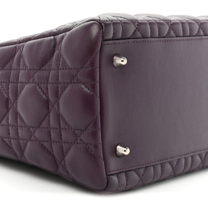 Christian Dior Lambskin Cannage Medium Lady Dior Purple 9 of 18
