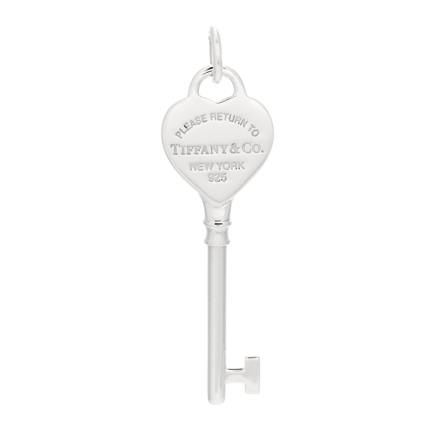 Tiffany Sterling Silver Return To Tiffany Heart Key Pendant 1 of 4