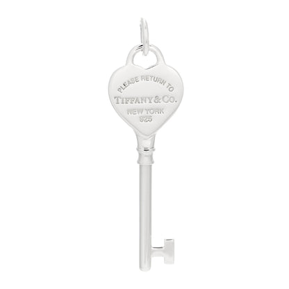 Tiffany Sterling Silver Return To Tiffany Heart Key Pendant 1 of 4