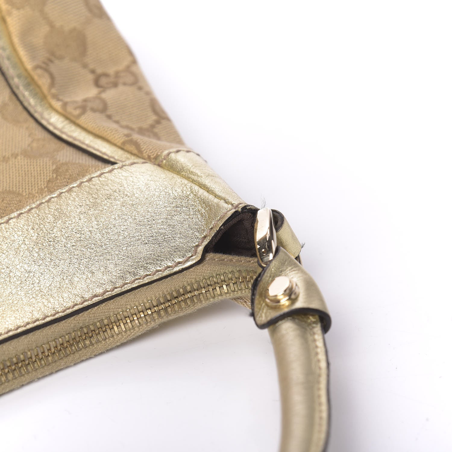 Gucci Monogram Large D Gold Hobo Gold 9 of 17