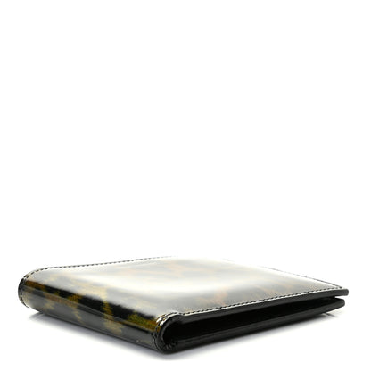 Saint Laurent Patent Leopard Print Paris East West Wallet Black 4 of 7