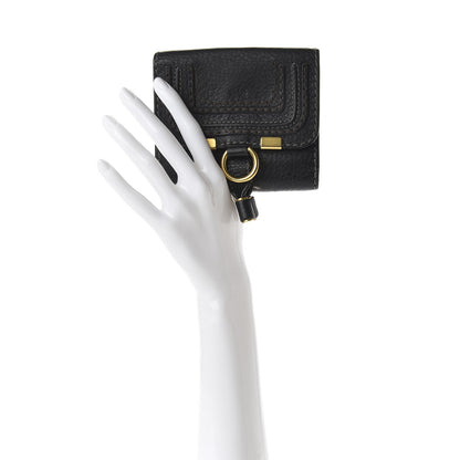 Chloe Grained Calfskin Marcie Square Wallet Black 2 of 7