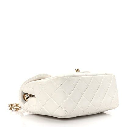 Chanel Lambskin Quilted Mini Pearl Crush Flap White 4 of 9