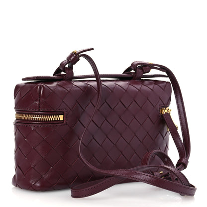 Bottega Veneta Calfskin Intrecciato Bang Bang Vanity Case Mahogany 3 of 12