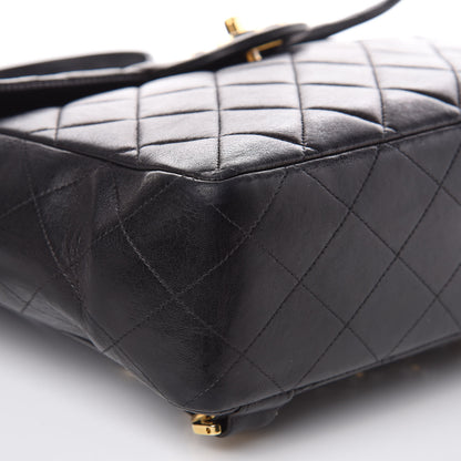 Chanel Lambskin Quilted Backpack Black 11 of 18