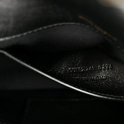 Saint Laurent Lambskin Chevron Quilted Mini Loulou Black 8 of 13