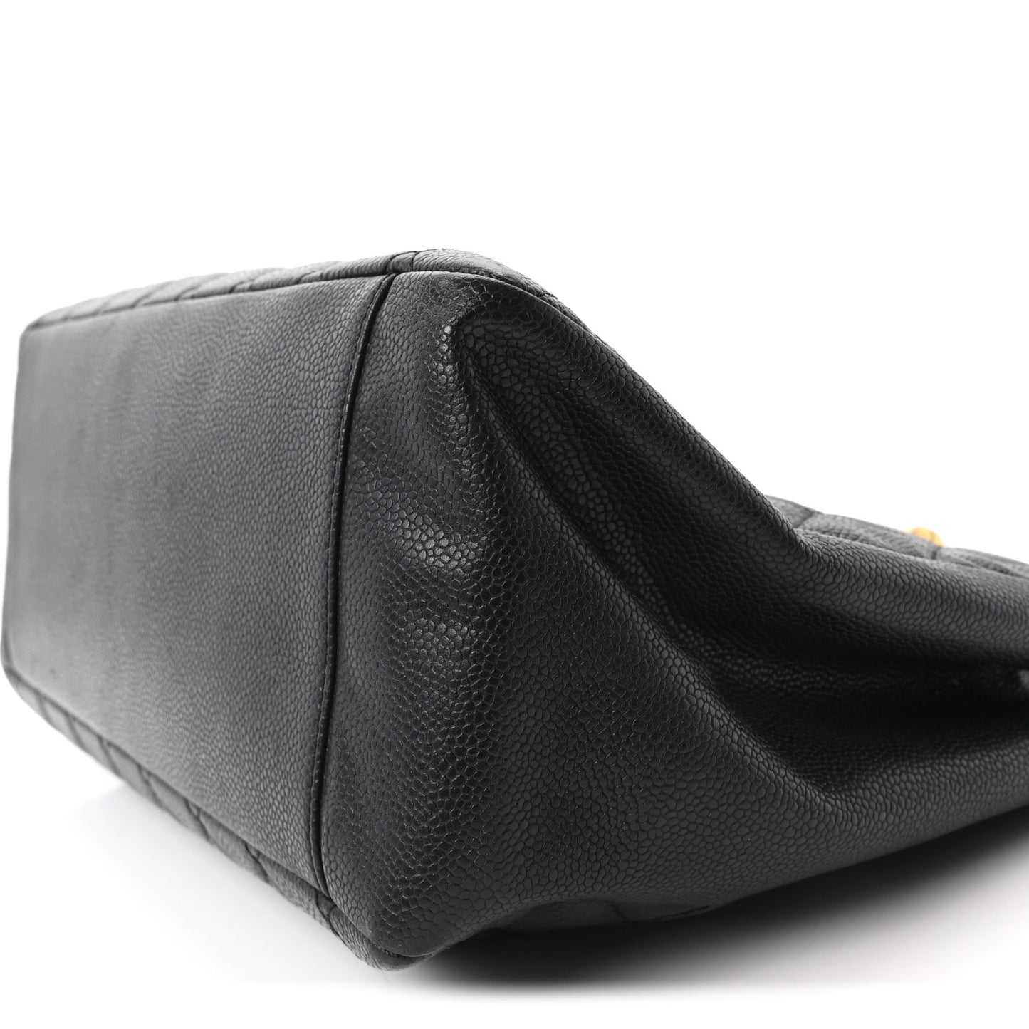 Caviar Quilted Grand Shopping Tote GST Black  Black