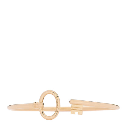 Tiffany 18K Yellow Gold Keys Wire Bracelet 1 of 6