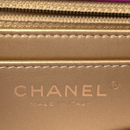 Chanel Lambskin Quilted Mini Pearl Crush Flap Purple 5 of 10