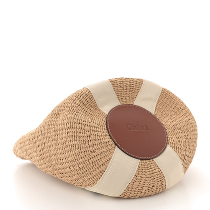 Chloe Raffia Large Woody Tote White 4 of 10