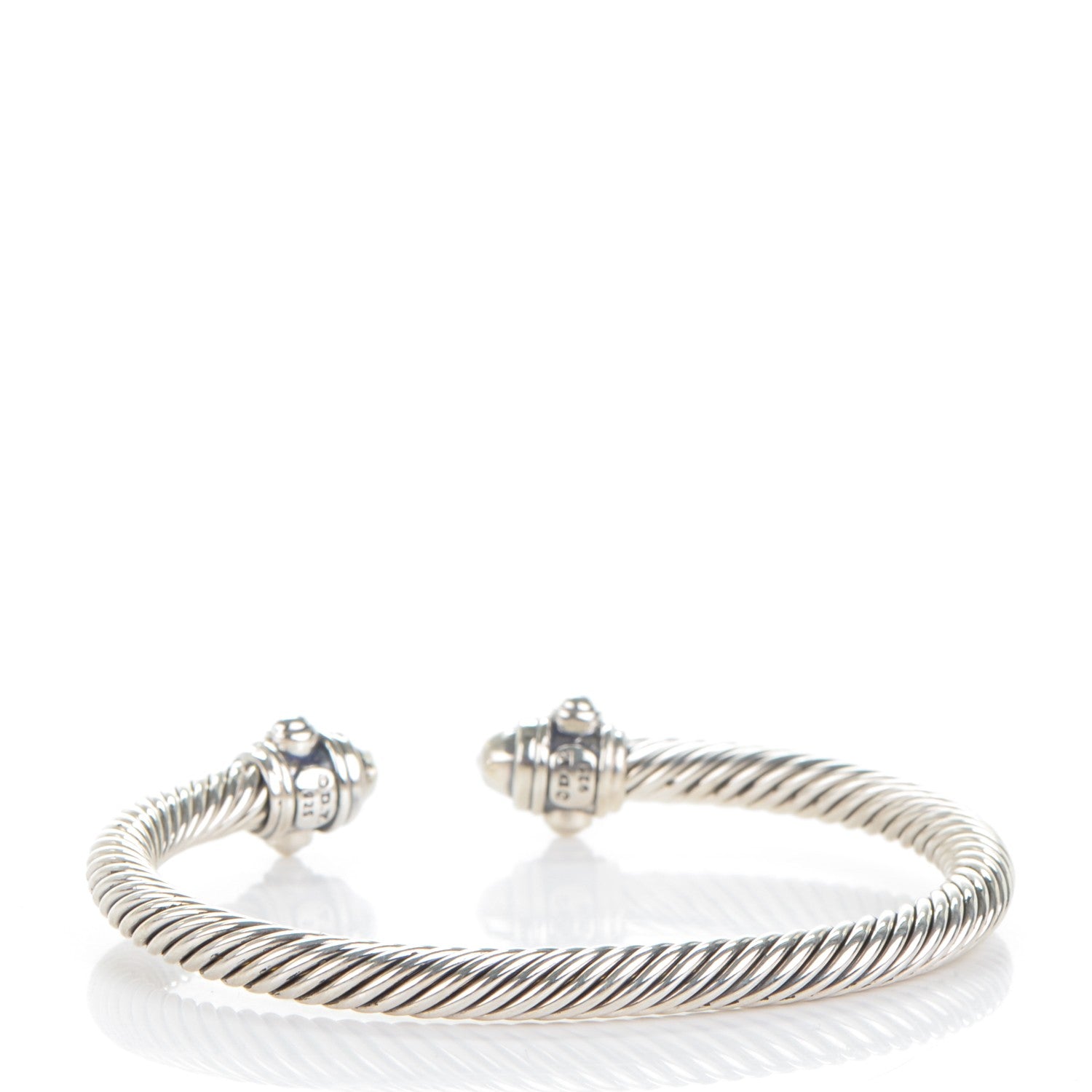 David Yurman Sterling Silver 5mm Renaissance Bracelet 3 of 4