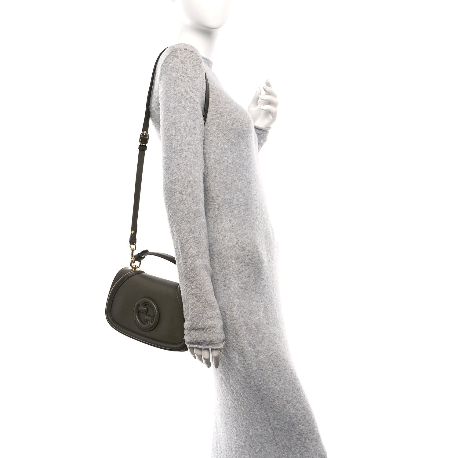 Gucci Roxy Calfskin Blondie Top Handle Bag Luscious Green 2 of 10