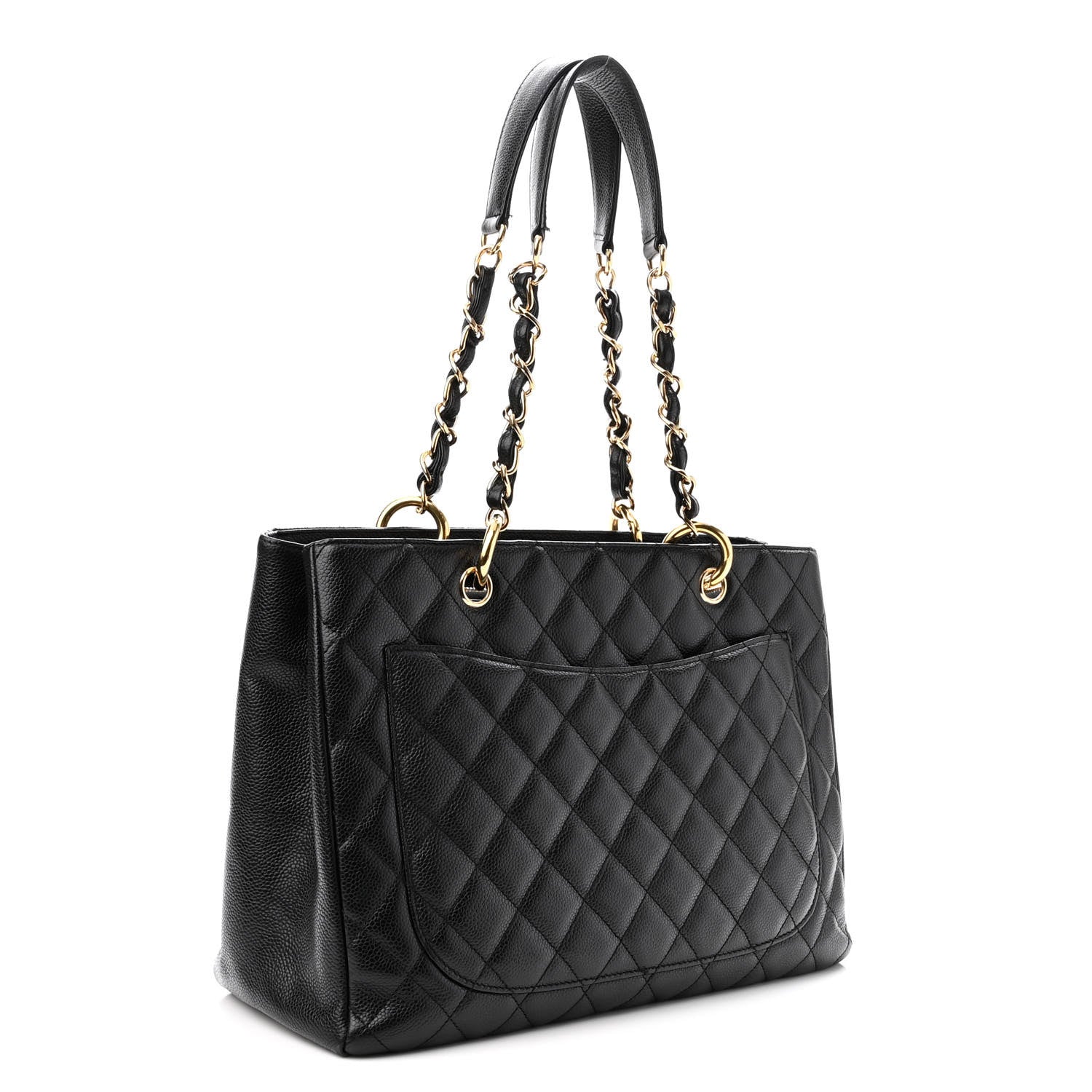 Chanel Caviar Quilted Grand Shopping Tote GST Black 3 of 11