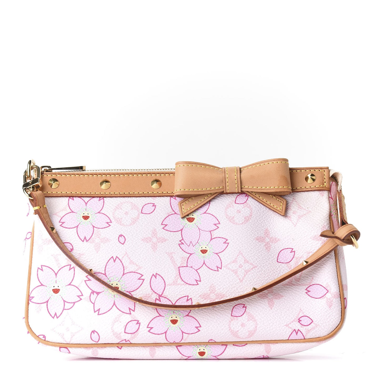 Monogram Cherry Blossom Pochette Accessories Pink