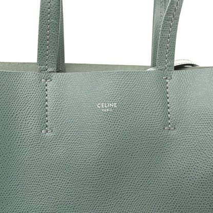 Celine Grained Calfskin Small Vertical Cabas Green 6 of 10