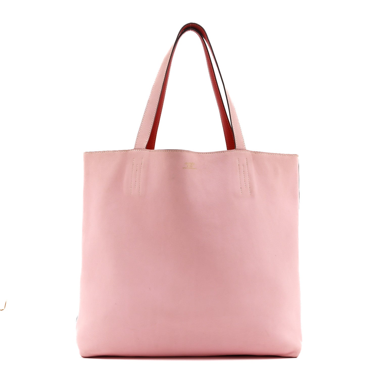 Hermes Taurillon Clemence Swift Double Sens 36 Reversible Tote Rose Sakura Bougainvillea 1 of 16