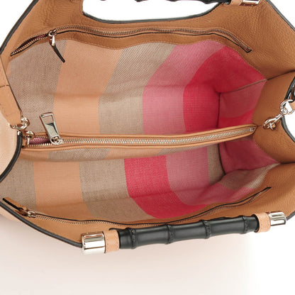 Gucci Calfskin Medium Bamboo Daily Shopper Camelia 5 of 6