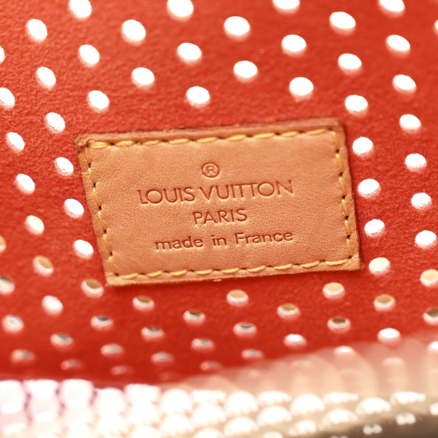 Louis Vuitton Monogram Perforated Speedy 30 Orange 7 of 12