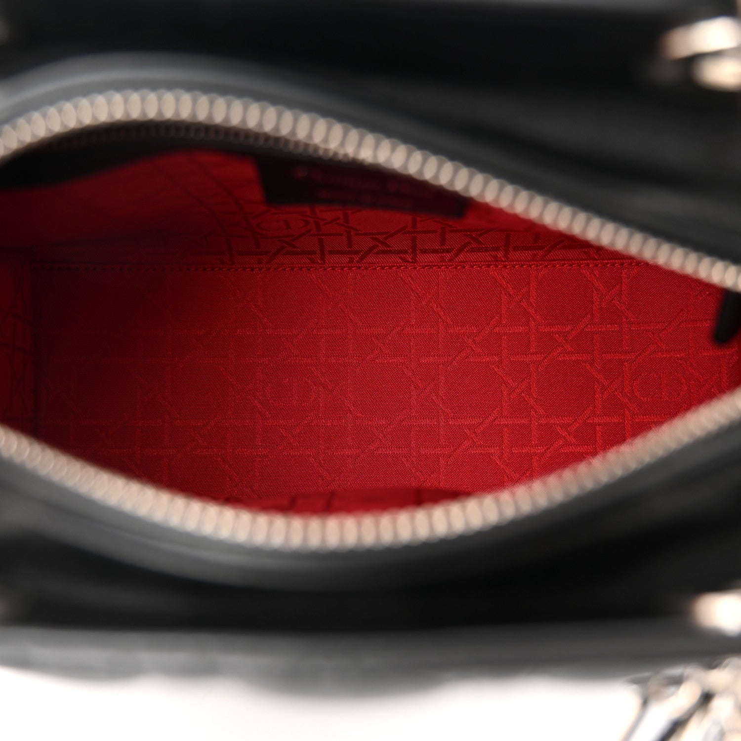 Christian Dior Lambskin Cannage Medium Lady Dior Black 5 of 11