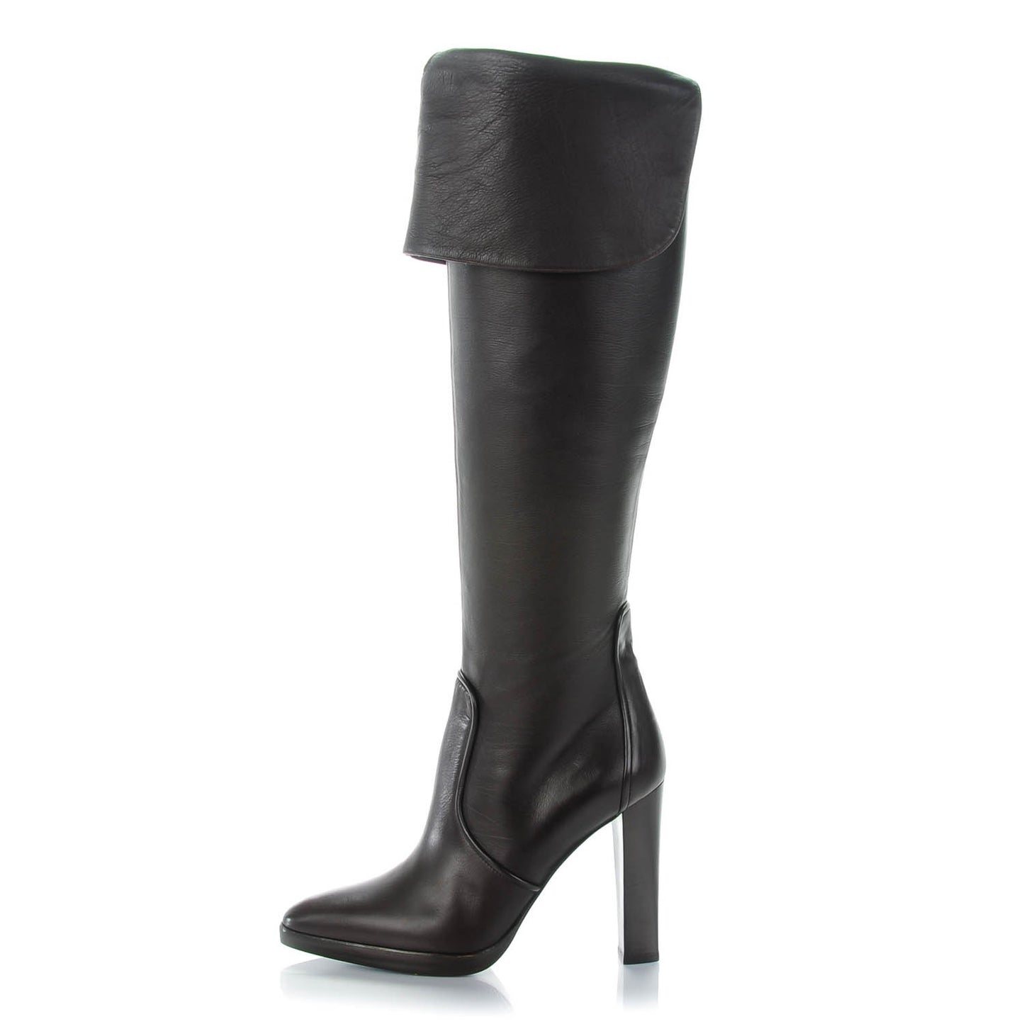 Calfskin High Heel Boots 38 Ebene