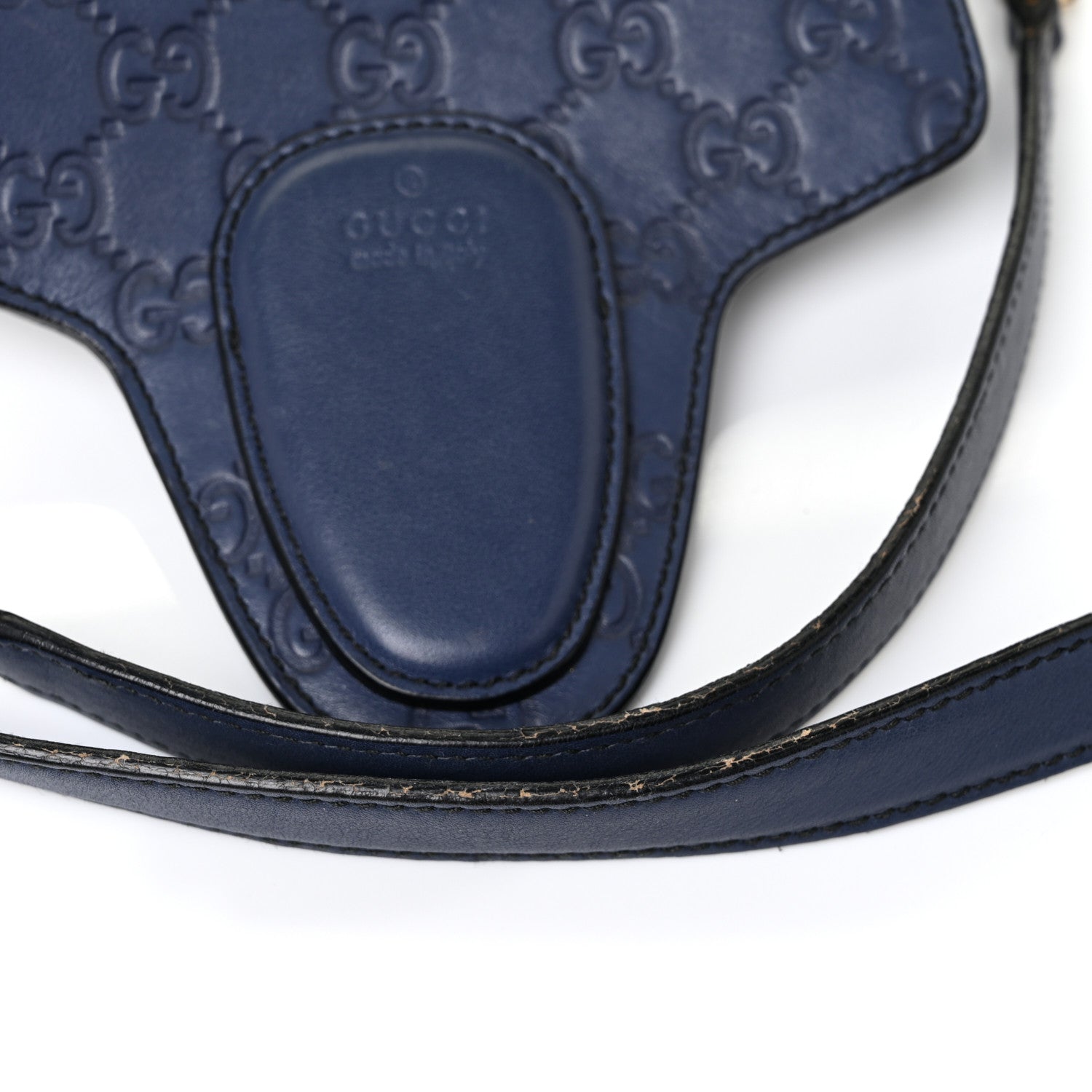 Gucci Guccissima Medium Emily Shoulder Bag Blue 21 of 21