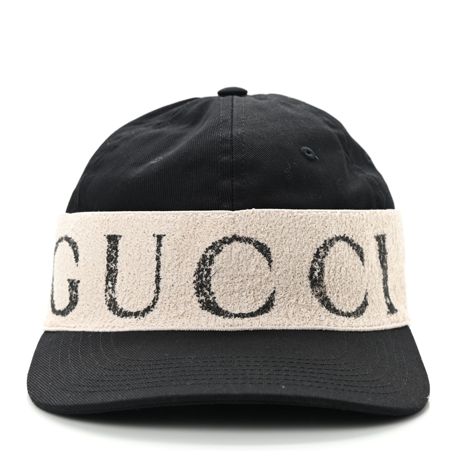 Gabardine Gucci Headband Baseball Hat M Black