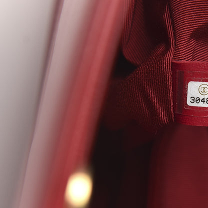 Chanel Shiny Aged Calfskin Shopping Bag Red 9 of 11