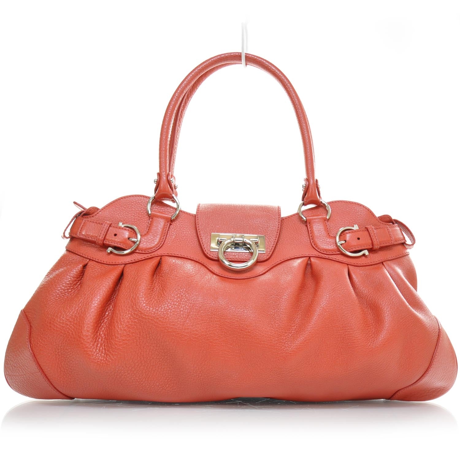 FASHIONPHILE SALVATOREFERRAGAMOLeatherMarisaOrange 1 of 9