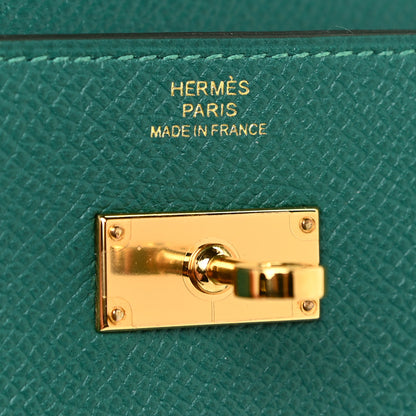 Hermes Epsom Kelly Longue Wallet Malachite 7 of 12