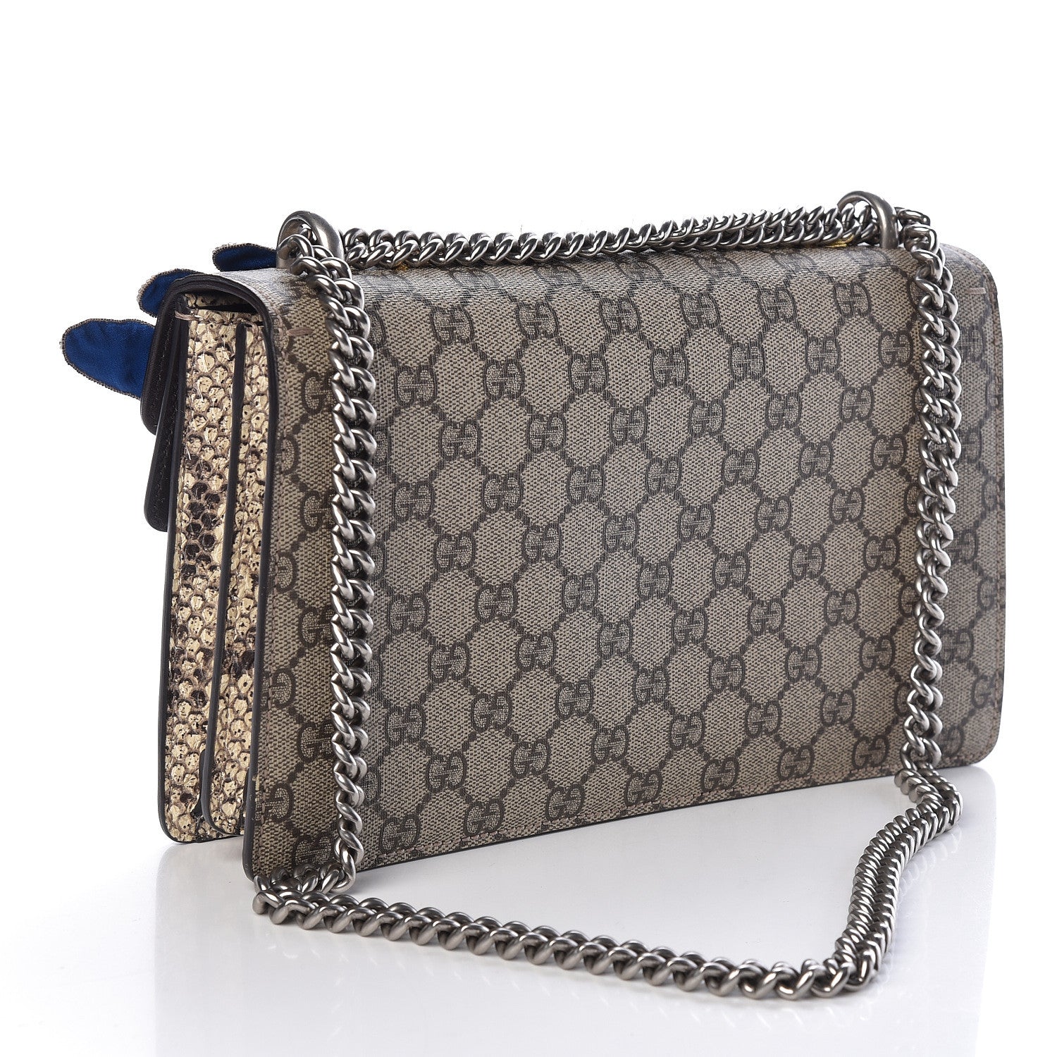Gucci GG Supreme Monogram Python Embroidered Small Dionysus Shoulder Bag 3 of 10