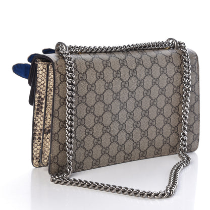 Gucci GG Supreme Monogram Python Embroidered Small Dionysus Shoulder Bag 3 of 10