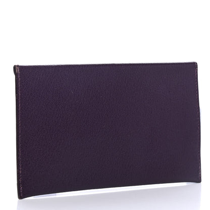 Hermes Chevre Mysore Envelope Pouch Raisin 2 of 4