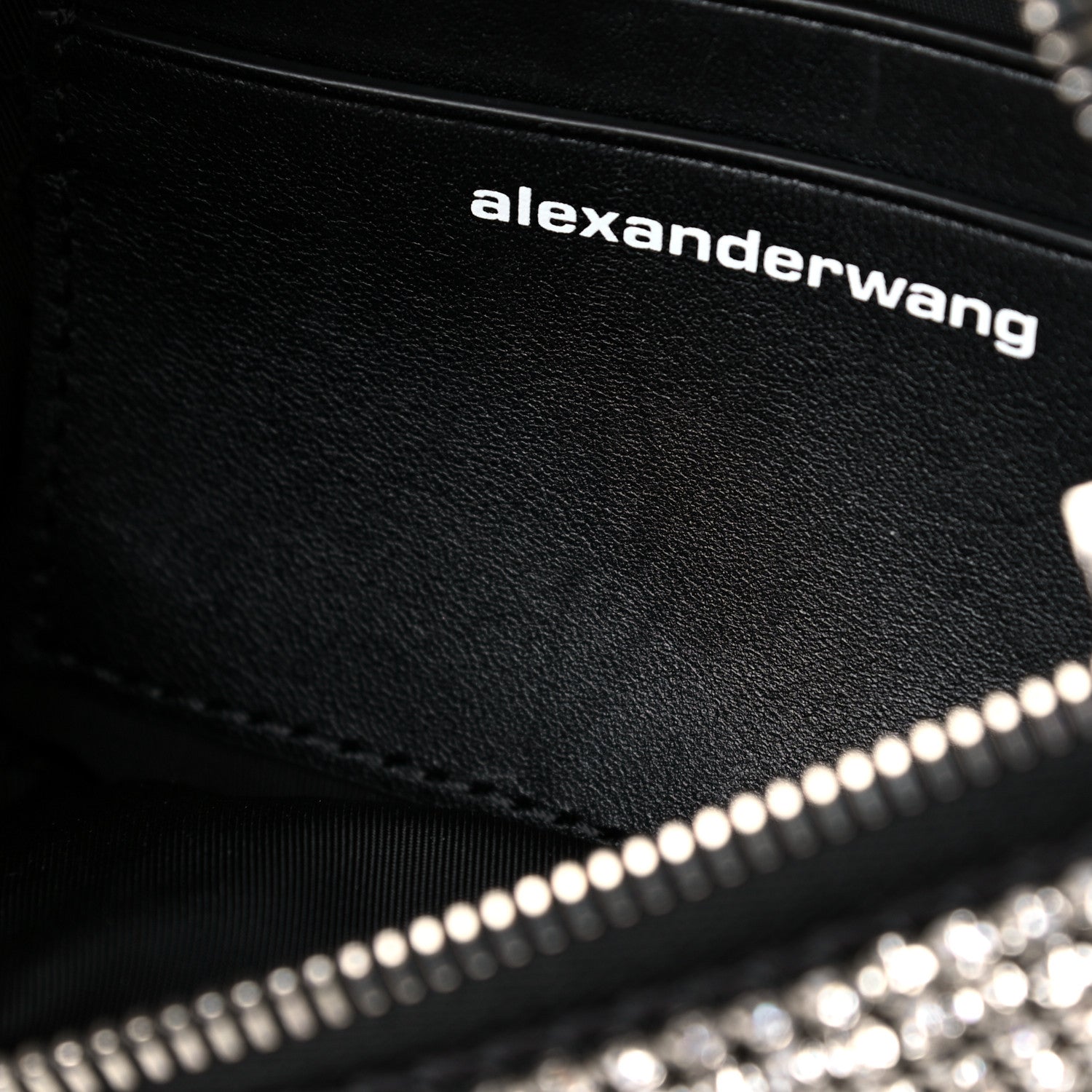 Alexander Wang Rhinestone Mesh Mini Attica Belt Bag Black 9 of 9