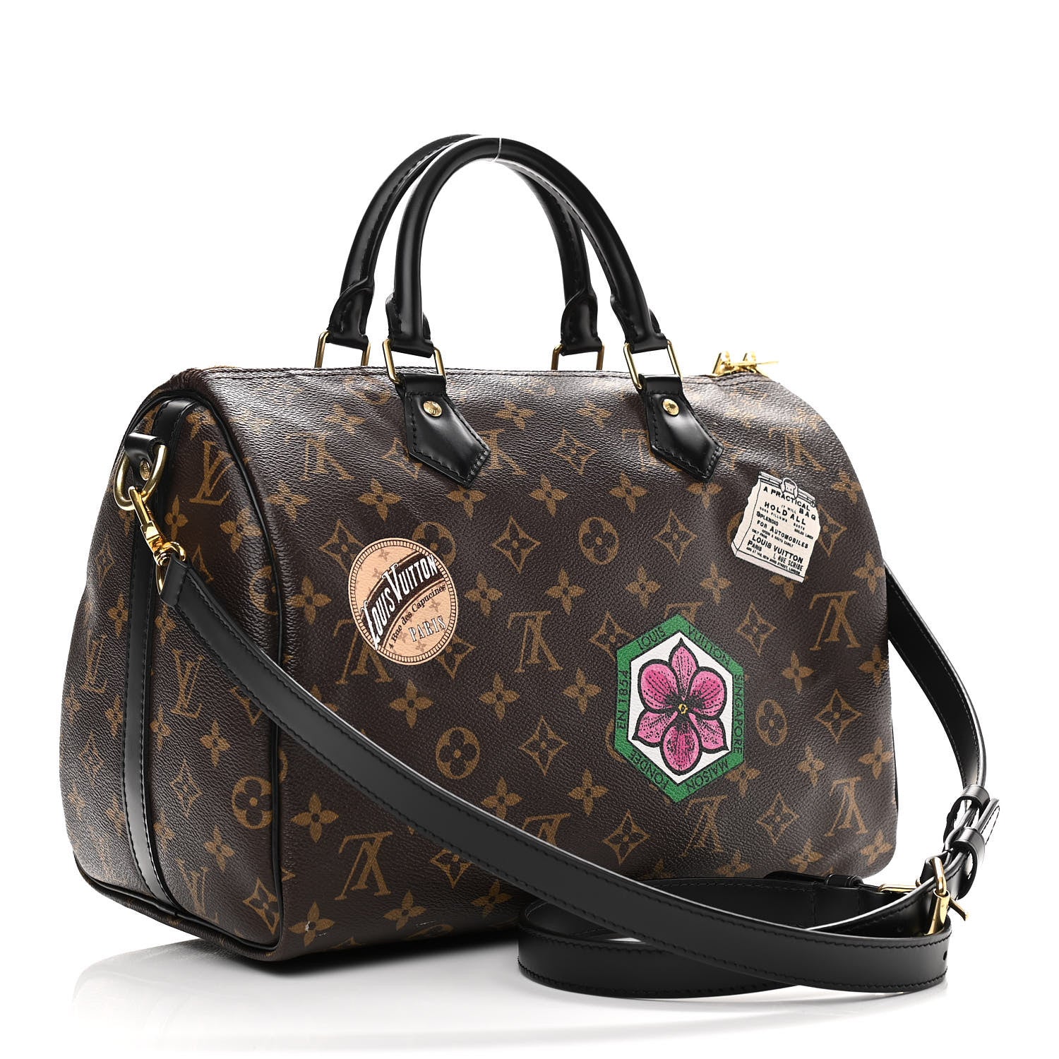 Louis Vuitton Monogram My World Tour Speedy Bandouliere 30 Black 3 of 10