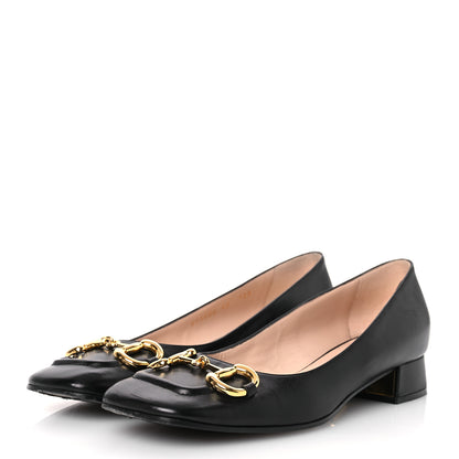 Gucci Malaga Kid Horsebit Ballet 25mm Flats 40 Black 4 of 18