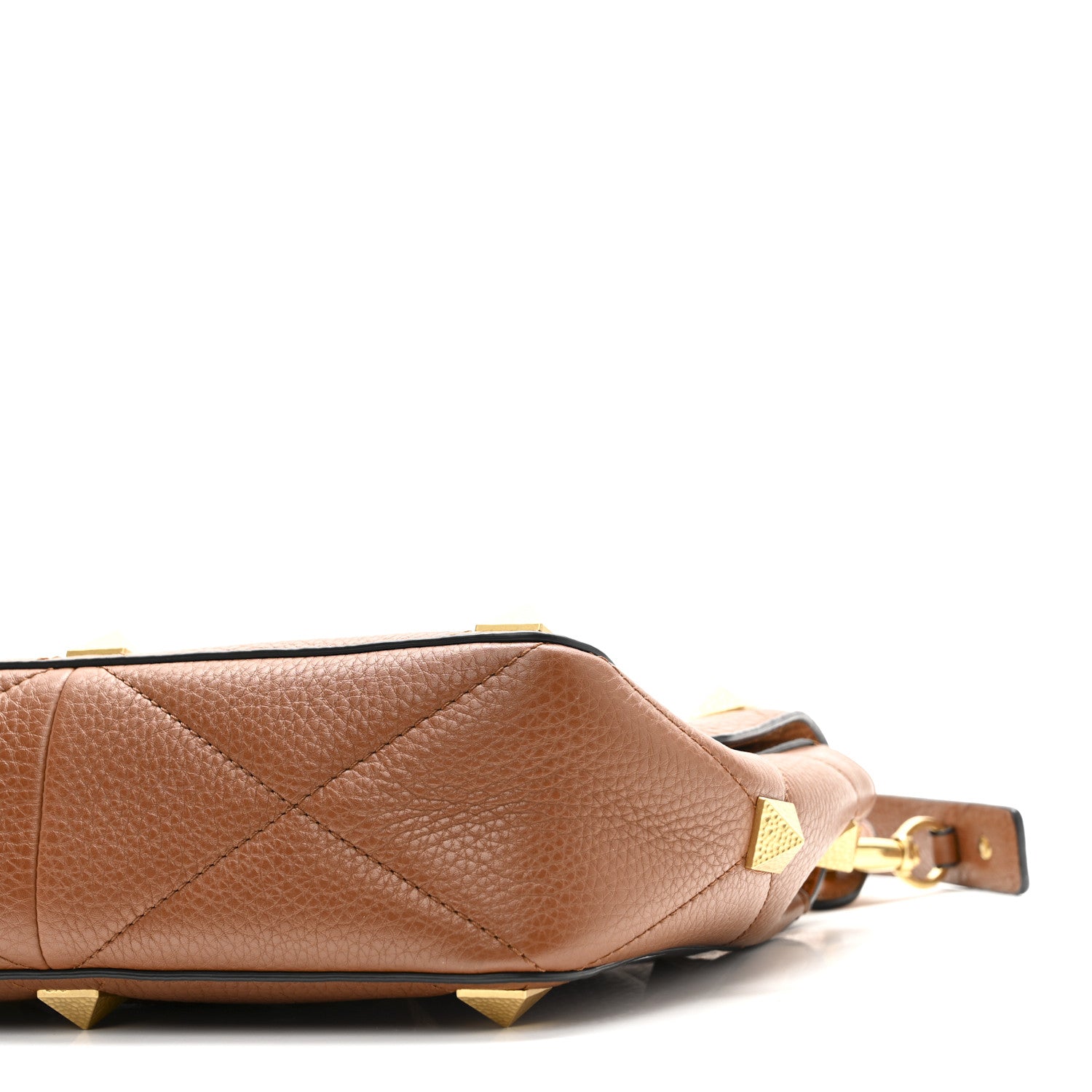 Valentino Garavani Grained Calfskin Large Roman Stud Shoulder Bag Selleria 9 of 9