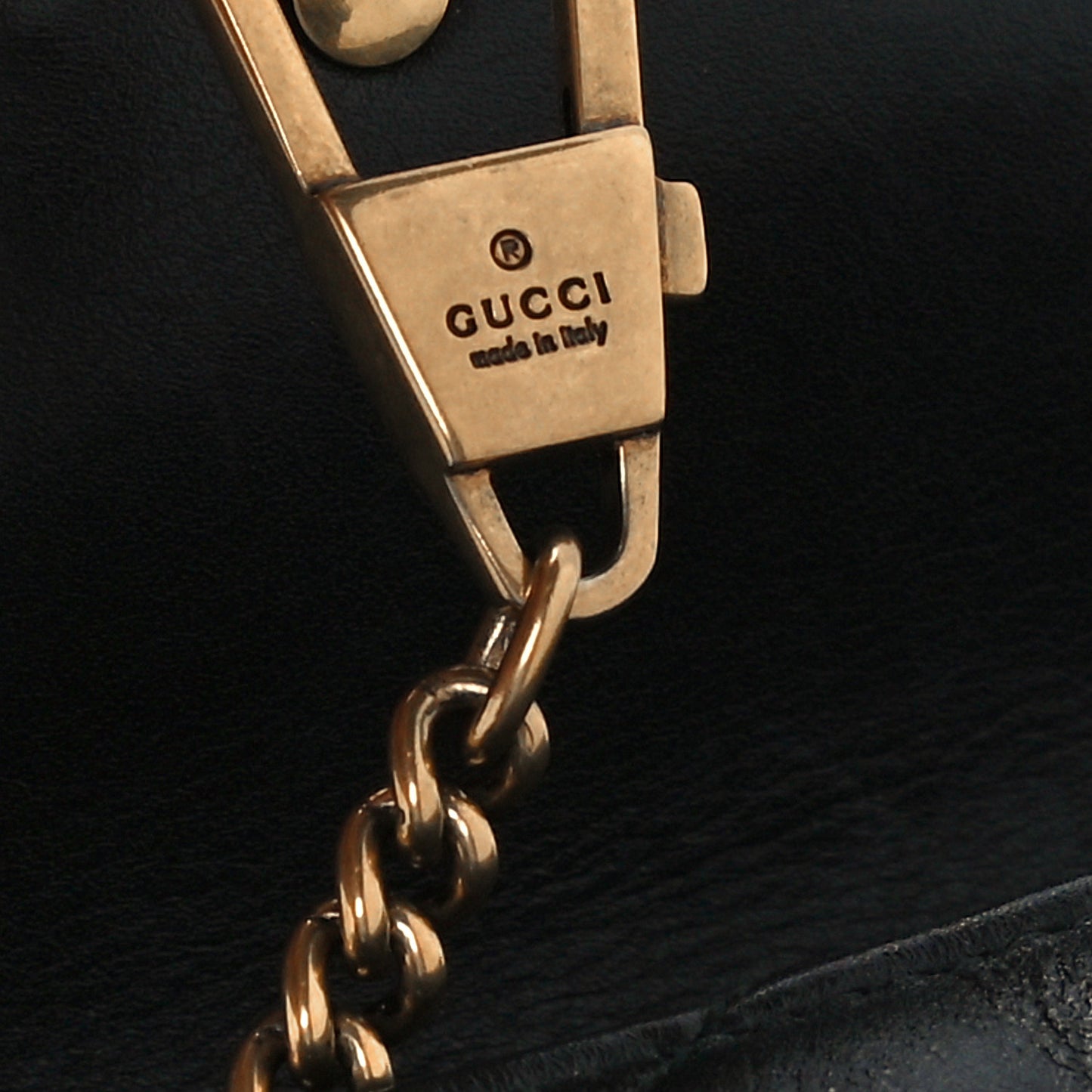 Calfskin Matelasse Super Mini GG Marmont Shoulder Bag Black