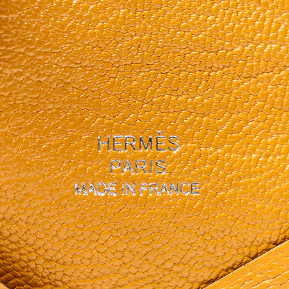 Hermes Chevre Mysore Calvi Card Case Moutarde 5 of 5